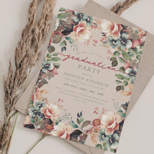 Boho Botanischer Garten Abschluss Einladung