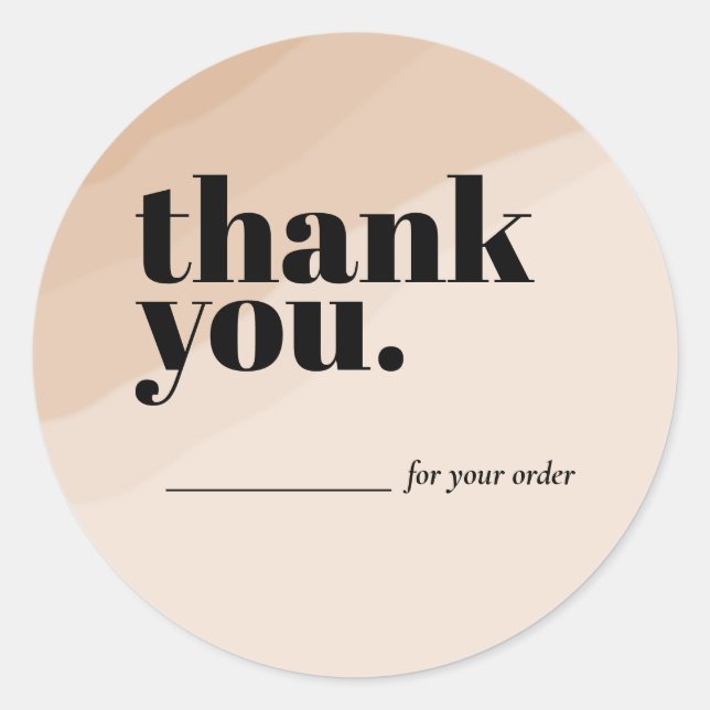 Boho Boutique / Kleidung Danke Aufkleber  (Vorderseite)
