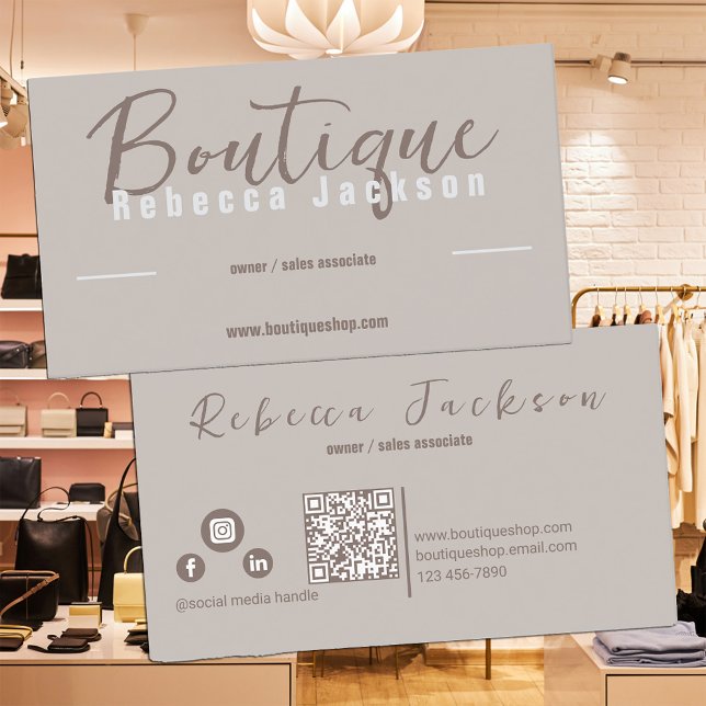 Boho Boutique Shop Visitenkarte (Von Creator hochgeladen)