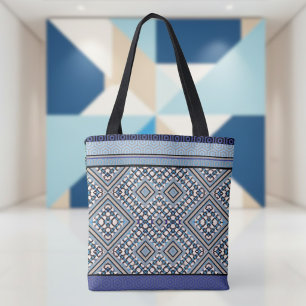 Boho Braun, Schwarz, Blau tribal inspiriert
