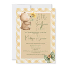 Boho Braunbär Sonnenblume Babyparty
