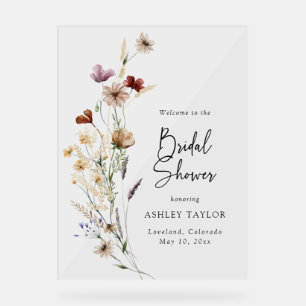 Boho Brautparty Acrylzeichen Acrylschild