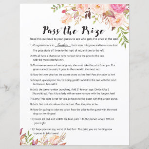 Boho Brautparty Game - Verleihung des Preises