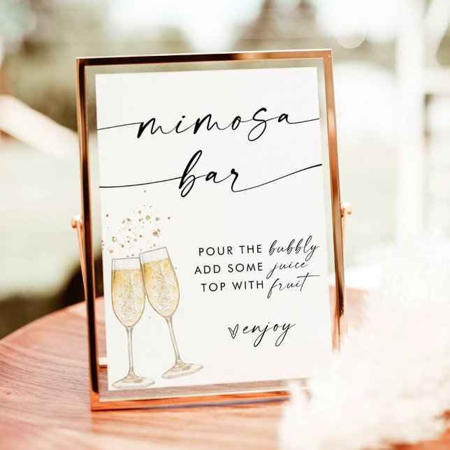 Boho Brautparty Mimosa Bar Sign | BAR Einladung (Von Creator hochgeladen)