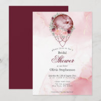 Boho Brautparty Pink Maroon Vollmond