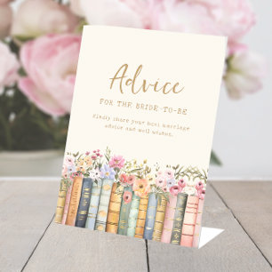 Boho Bridal Advice Sign Sockelschild