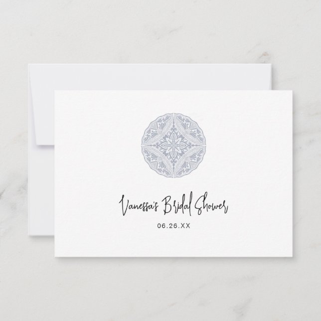 Boho Briella Mandala Honeymoon Fund card Einladung (Rückseite)