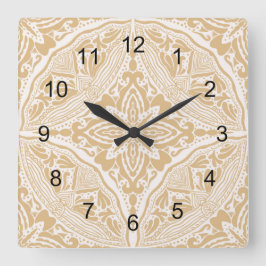 Boho Briella Quadratische Wanduhr