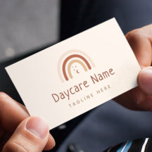 Boho Brown Rainbow Moon Stars Childcare Daycare Bu