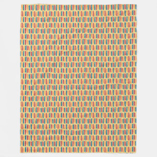 Boho Brushstroke Fleece Blanket