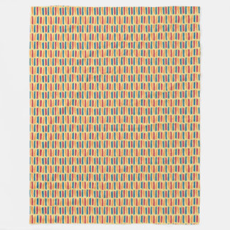 Boho Brushstroke Fleece Blanket