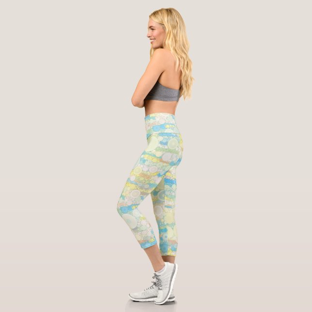 Boho Bubbles Capri Leggings (Links)