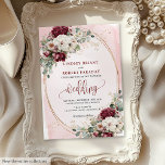 Boho Burgundy Blush Rose Wedding Invitation Suite Einladung<br><div class="desc">✅ Für passende Artikel suchen Sie 207W in meinen Kollektionen ✅ Feiern Sie Ihren besonderen Tag in zeitloser Eleganz mit dieser Aquareller Hochzeitseinladung mit bordeauxroten und rot-grünen Rose mit zarten goldenen Blätter. Das Design vereint Marsala, Maron und dunkelrote Blumen mit sanften Blütentönen und schafft eine romantische und luxuriöse Farbpalette, die...</div>
