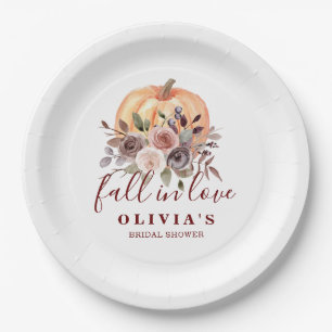 Boho Burgundy Fall Blumenpumpen-Brautparty Pa Pappteller