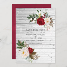Boho Burgundy - Marsala Floral Wedding Foto