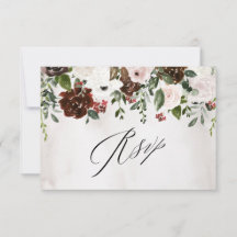 Boho Burgundy Pink Rose Blumenhochzeit