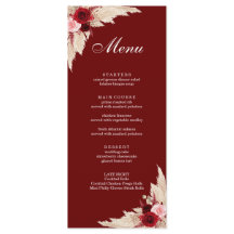 Boho Burgundy Rose und Pampas Grass