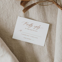 Boho Burnt Orange Calligrafy Wedding