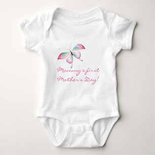 Boho Butterfly   Baby Bodysuit zum ersten Mutterta Baby Strampler