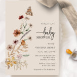 Boho Butterfly Baby Dusche Einladung<br><div class="desc">Einladung der Babydusche Boho. Dieses stilvolle und elegante Baby-Duschbad lädt mit einem wunderschönen handbemalten Wasserfarbenschmetterling und Wildblumen zu einem hübschen Bouquet ein. Entsprechende Artikel finden Sie in der Boho Wildblume Baby Shower Collection.</div>