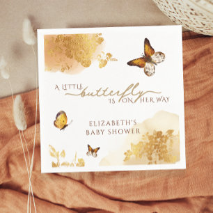 Boho Butterfly Baby Dusche Serviette