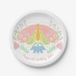 Boho Butterfly Birthday Paper Teller