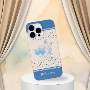 Boho Butterfly & Botanical iPhone 14 Pro Max Hülle