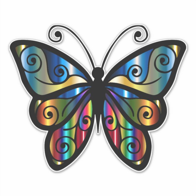 BOHO BUTTERFLY DIE SEHEN AUTOKOLL-STICKER AUFKLEBER (Vorderseite)