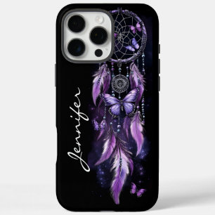 Boho Butterfly Feather Dreamcatcher iPhone 16 Pro Max Hülle