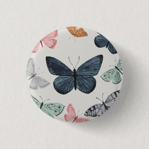 Boho Butterfly Party Accessoires Button