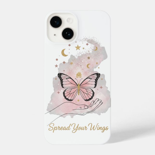 Boho Butterfly "Spread Your Wings" iPhone Case iPhone Hülle (Rückseite)