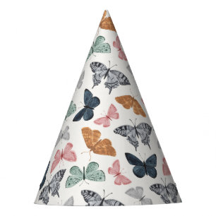 Boho Butterfly Verzauberter Garten Geburtstag Partyhütchen