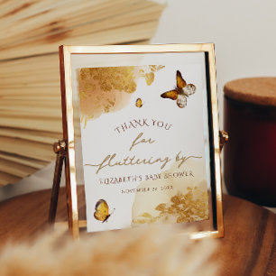 Boho Butterfly Vielen Dank für das Fluttering von  Poster