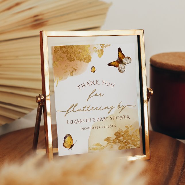 Boho Butterfly Vielen Dank für das Fluttering von  Poster (Von Creator hochgeladen)