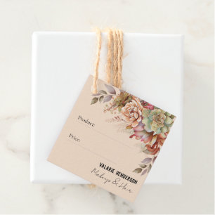 Boho Cactus Boho Price Tag Danke Business Geschenkanhänger