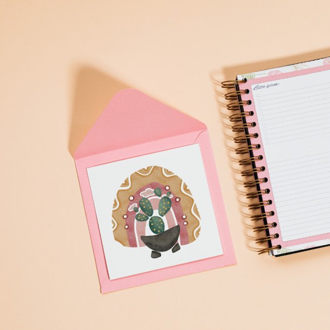 Boho Cactus Rainbow: Vibrant Wüste Vibes (Von Creator hochgeladen)