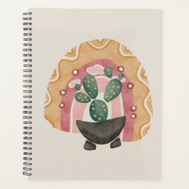 Boho Cactus Rainbow: Vibrant Wüste Vibes Planer