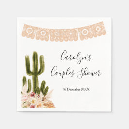 Boho Cactus Taco über Liebe Paare Dusche Napkin Serviette