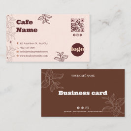Boho-Café Geschäfts Karte