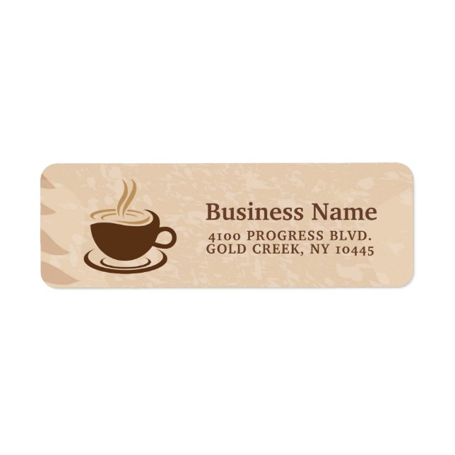 Boho-Café-Verpackungslabel  (Vorne)