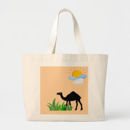 Boho Camel Tote Bag Jumbo Stoffbeutel