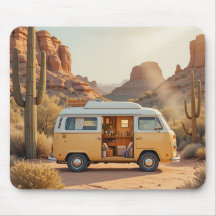 Boho Camper Van Wüstenprint