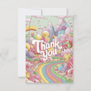 Boho Candyland danke Ihnen Karte