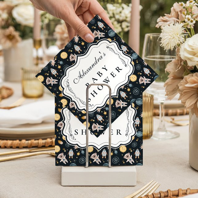 Boho Celestial Animal Baby Shower Serviette (Von Creator hochgeladen)