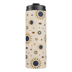 Boho Celestial Astronomie Thermal Tumbler Thermosbecher