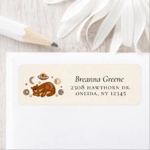 Boho Celestial Bear Return Address