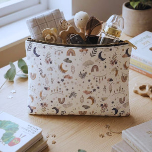 Boho-Celestial-Make-up-Tasche Neutraler Mond und Zubehörtasche