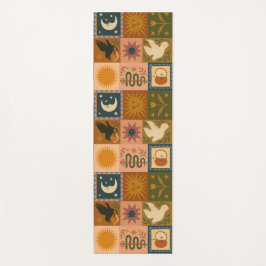 Boho Celestial | Retro Sun & Moon Yogamatte