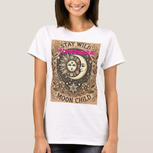 Boho Celestial "Shine moon Child" T - Shirt - Myst