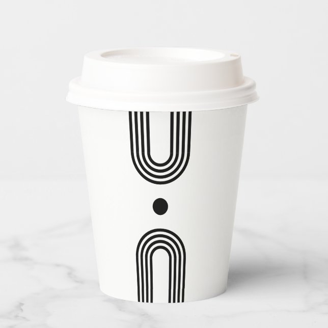 Boho celestial Sun Pappbecher (Vorderseite)